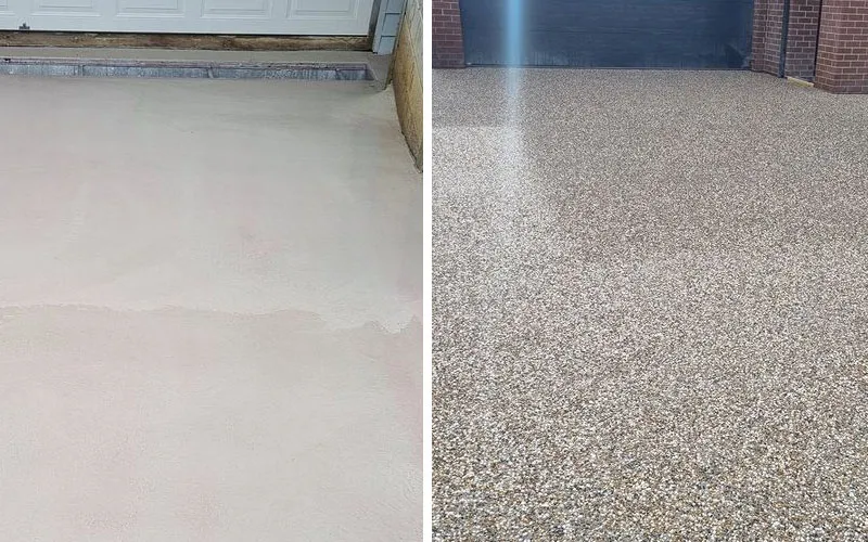 Plain Concrete vs Exposed Aggregate